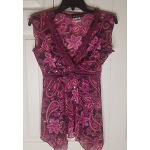 Self Esteem Paisley Print Blouse